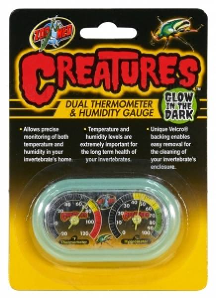 Creature Dual Thermometer and Hunidity Gauge